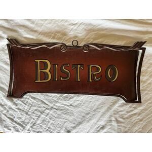Vintage Wooden Bistro Kitchen Wall Art Decor Sign Bar Cafe Rustic Decor